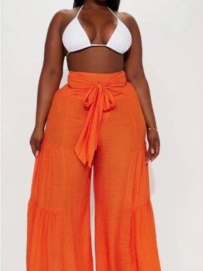 Fashion Nova Boats in Cabo pants tie waist 2x